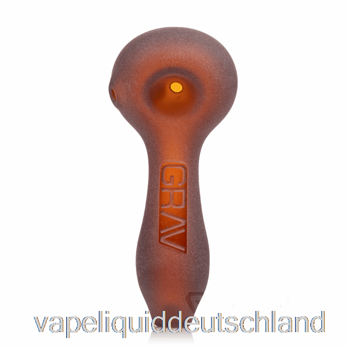 Grav Sandgestrahlter Löffel Bernsteinfarbene Vape-Flüssigkeit